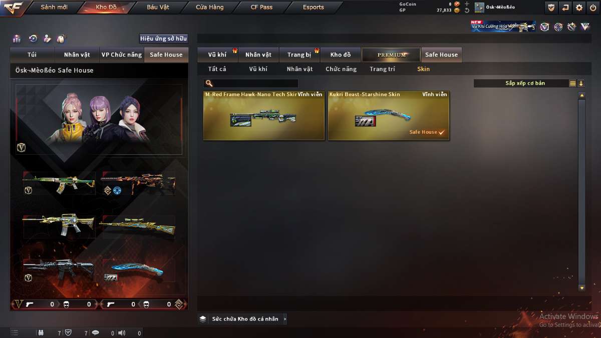 shop acc cf uy tin gia re